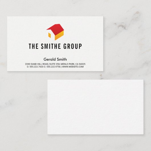 Venture Capitalist | Ondernemingen | Realtor Logo Visitekaartje (Voorkant / Achterkant)