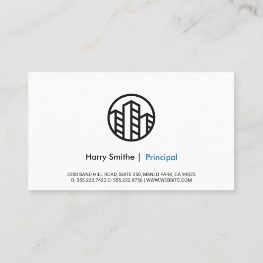 Venture Capitalist | Ondernemingen | Textuur Visitekaartje (Achterkant)