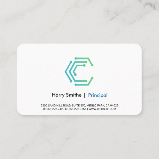 Venture Capitalist | Zakelijke Visitekaart van Tec Visitekaartje (Achterkant)