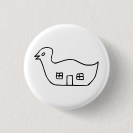 Venturi - Leren van Las Vegas Duck Pin Ronde Button 3,2 Cm