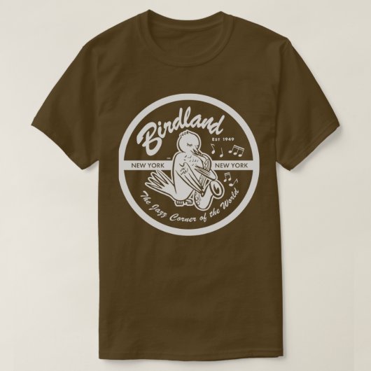  Venue Birdland Jazz Club 2 T-shirt (Design voorkant)