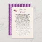 Venue Information Card RSVP Kaartje (Voorkant / Achterkant)