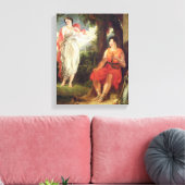 Venus and Anchises, 1826 (oil on canvas) Canvas Afdruk (Insitu (Woonkamer))