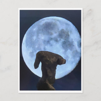 Venus and the Moon Briefkaart