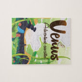 Venus Avontuur Wacht! Reisposter Legpuzzel (Horizontaal)