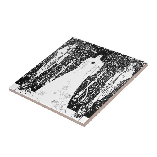 Venus Between Terminal Gods By Aubrey Beardsley Tegeltje (Zijkant)