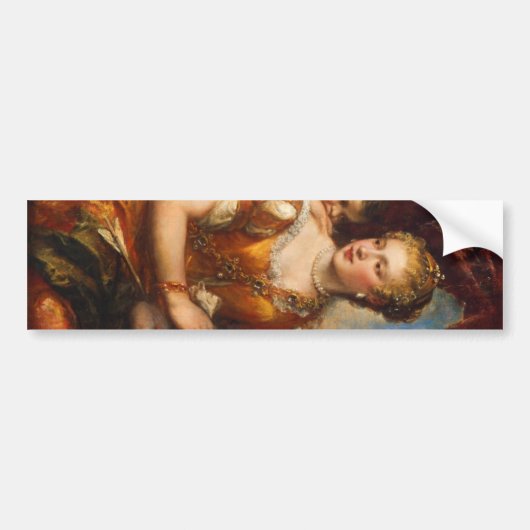 Venus Blindfolding Cupid Bumpersticker (Voorkant)