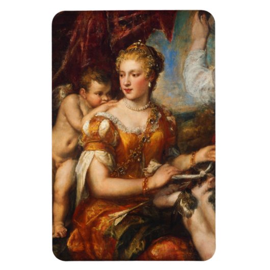 Venus Blindfolding Cupid Photo Magnet Magneet (Verticaal)