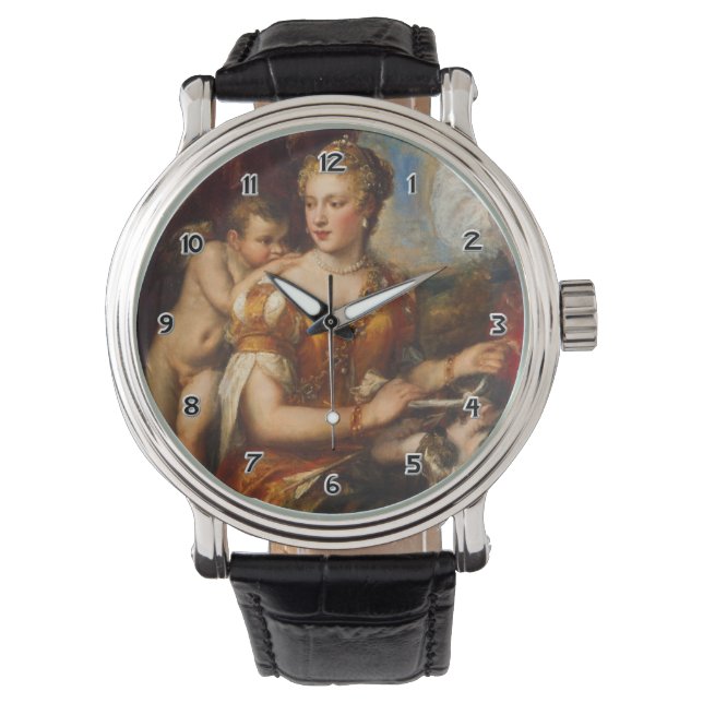 Venus Blindfolding Cupid Wrist Watch Horloge (Voorkant)