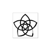 Venus Bloem van Liefde - zilver + uw ideeën Rubberstempel (Afrduk)