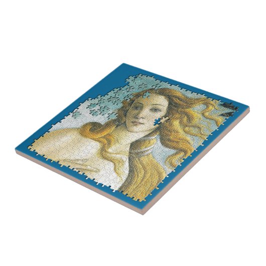 Venus Botticelli puzzel Tegeltje (Zijkant)