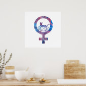Venus Cat Poster (Keuken)
