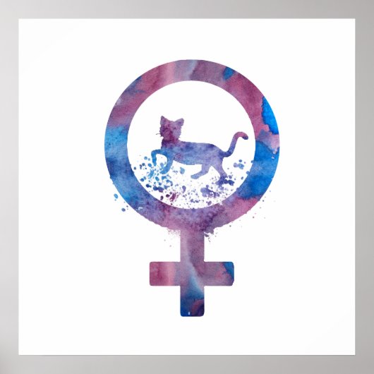 Venus Cat Poster (Voorkant)