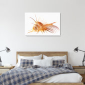 Venus Comb Murex schelp (Murex pectine) tegen Canvas Afdruk (Insitu (Slaapkamer))