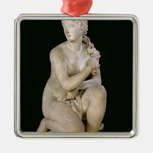 Venus Crouching, 1686 Metalen Ornament (Voorkant)
