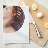 Venus, Cupid, Folly en Tijd door Bronzino Theedoek (Quarter Fold)