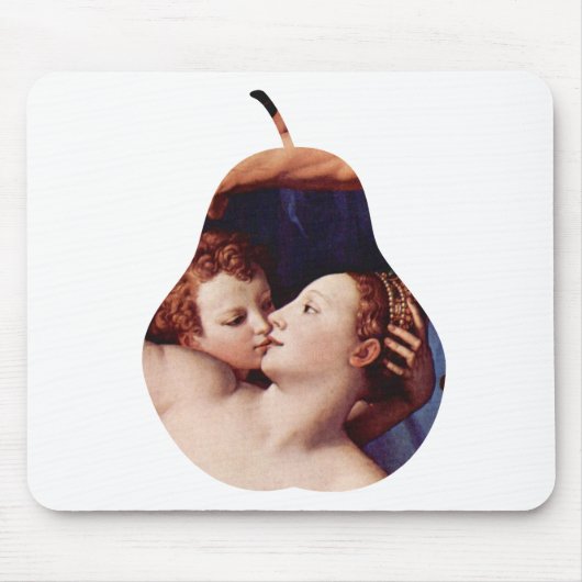 Venus Cupid Folly Time by Bronzino Mousepad Muismat (Voorkant)