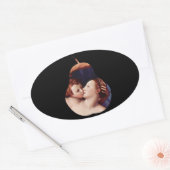 Venus Cupid Folly Time by Bronzino Oval Sticker (Envelop)