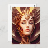 Venus Cyborg 10 Briefkaart (Voorkant / Achterkant)