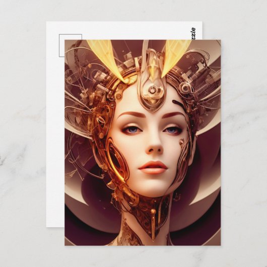 Venus Cyborg 10 Briefkaart (Voorkant / Achterkant)