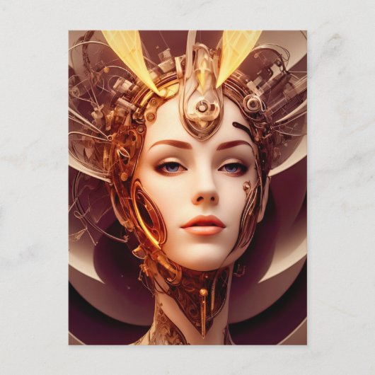 Venus Cyborg 10 Briefkaart (Voorkant)