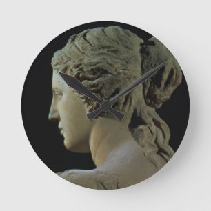 Venus de Milo, details van de achterkant van het h Ronde Klok