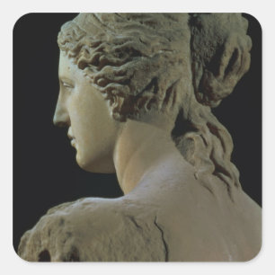 Venus de Milo, details van de achterkant van het h Vierkante Sticker