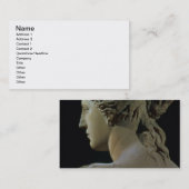 Venus de Milo, details van de achterkant van het h Visitekaartje (Voorkant / Achterkant)