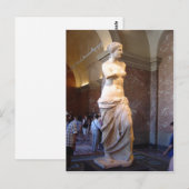 Venus de Milo in het Louvre Paris Frankrijk David  Briefkaart (Voorkant / Achterkant)