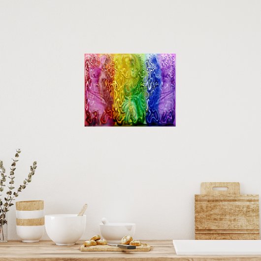 Venus de Rainbow Poster (Keuken)