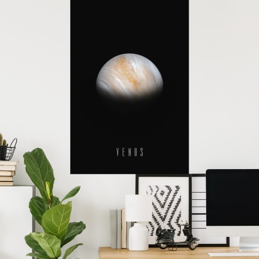 Venus - De Tweeling Van De Aarde En De Heetste Pla Poster (Thuiskantoor)