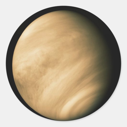 VENUS door Mariner 10 NASA flyby foto Ronde Sticker (Voorkant)