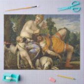 Venus en Adonis (door Paolo Veronese) Tissuepapier (Craft)