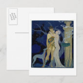 Venus en Adonis (kleurenlitho) Briefkaart (Voorkant / Achterkant)