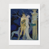 Venus en Adonis (kleurenlitho) Briefkaart (Voorkant)