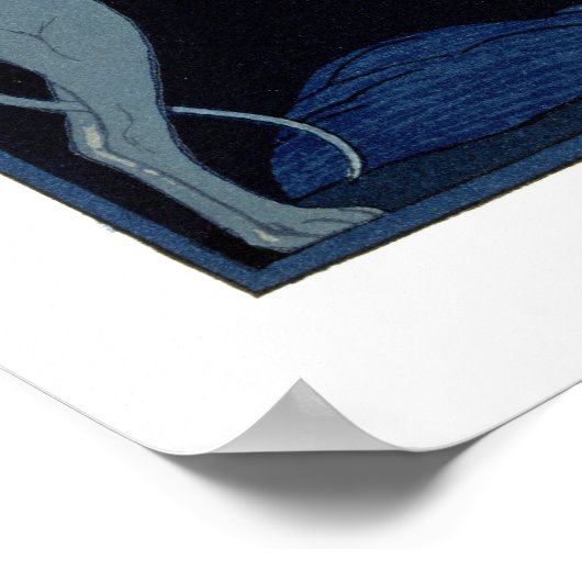 Venus en Adonis (kleurenlitho) Poster (Hoek)