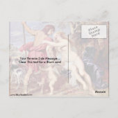 Venus en Adonis van Peter Paul Rubens Briefkaart (Achterkant)