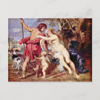 Venus en Adonis van Rubens Peter Paul Briefkaart