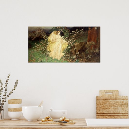 Venus en Anchises (1890) door William Richmond Poster (Keuken)