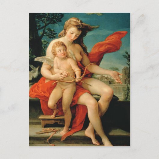Venus en Cupid, 1785 Briefkaart (Voorkant)