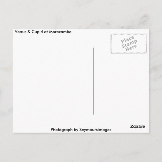 Venus en Cupid Briefkaart (Achterkant)