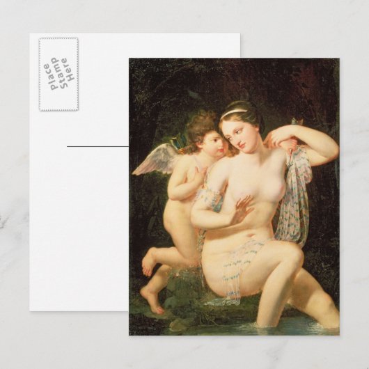 Venus en Cupid Briefkaart (Voorkant / Achterkant)