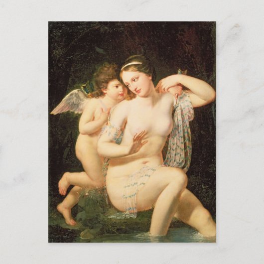 Venus en Cupid Briefkaart (Voorkant)