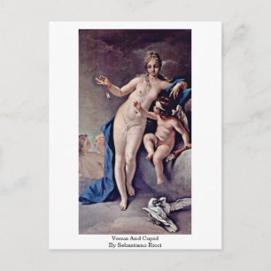 Venus en Cupid van Sebastiano Ricci Briefkaart