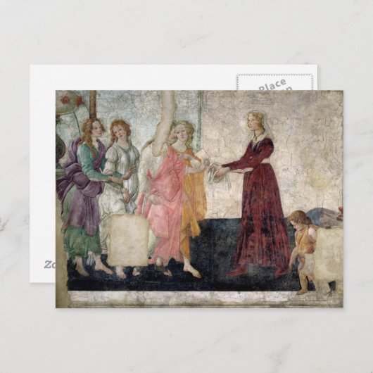Venus en de Graces Briefkaart (Voorkant / Achterkant)