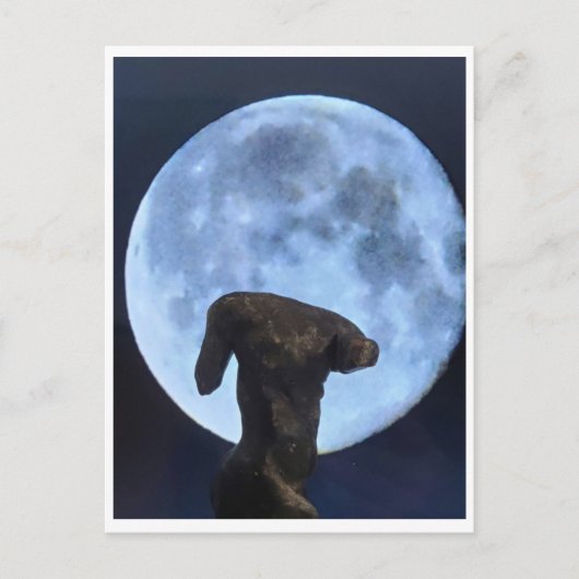 Venus en de Maan Briefkaart (Voorkant)