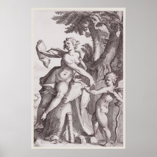 Venus en de pijl van Cupido - Tijdloze Mythische K Poster