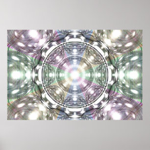 Venus en Earth Orbits per Martineau Poster