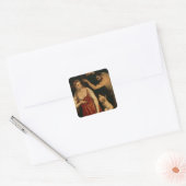 Venus en Mars, 1550 Vierkante Sticker (Envelop)
