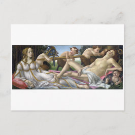 Venus en Mars door Sandro Botticelli Briefkaart